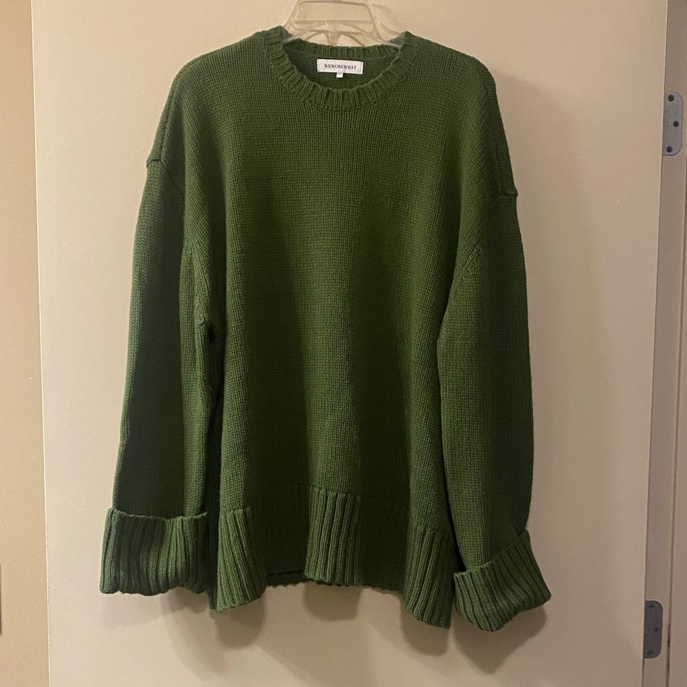 WeWoreWhat Green Knit Sweater